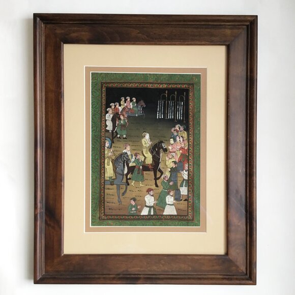 Marriage of Dara Shikoh Indian Mughal Framed Painting - Picture 2 of 9